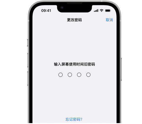 夏邑iPhone屏幕维修分享iPhone屏幕使用时间密码忘记了怎么办 