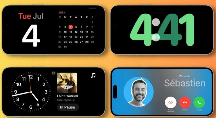 夏邑苹果手机维修分享iOS17横屏充电待机显示有什么好处 