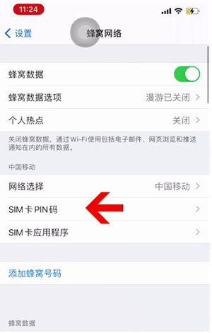 夏邑苹果14维修网分享如何给iPhone14的SIM卡设置密码 